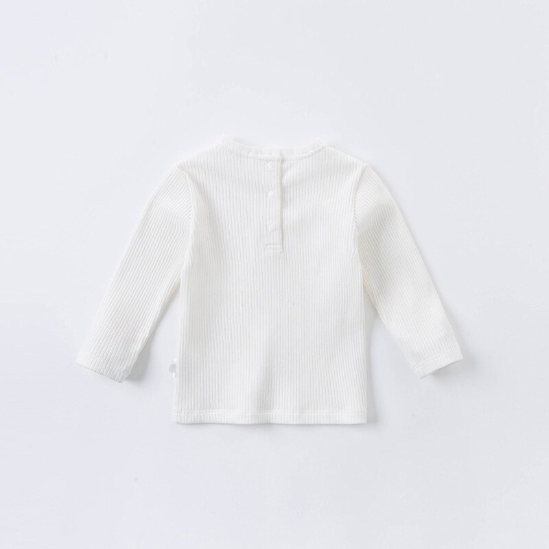 Db15908 dave bella høst baby jenter søt solid t-skjorte barn topper jente barn t-skjorter