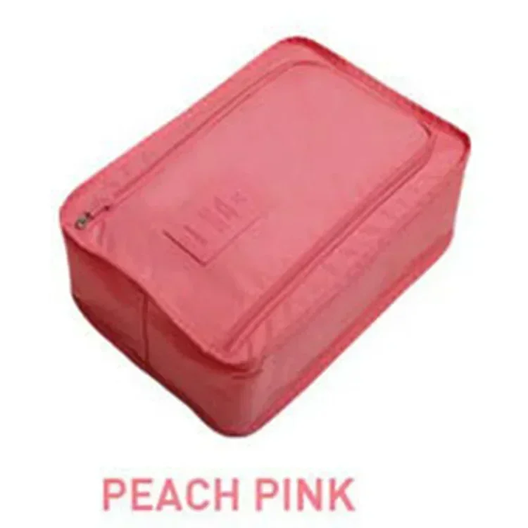 Reiseaufbewahrung, tragbare Sneaker-Tasche, wasserdicht, atmungsaktiv, Einzelschuh-Aufbewahrungstasche, faltbar, tragbar, kleine Schuhtasche, 6 Farben: Rosa
