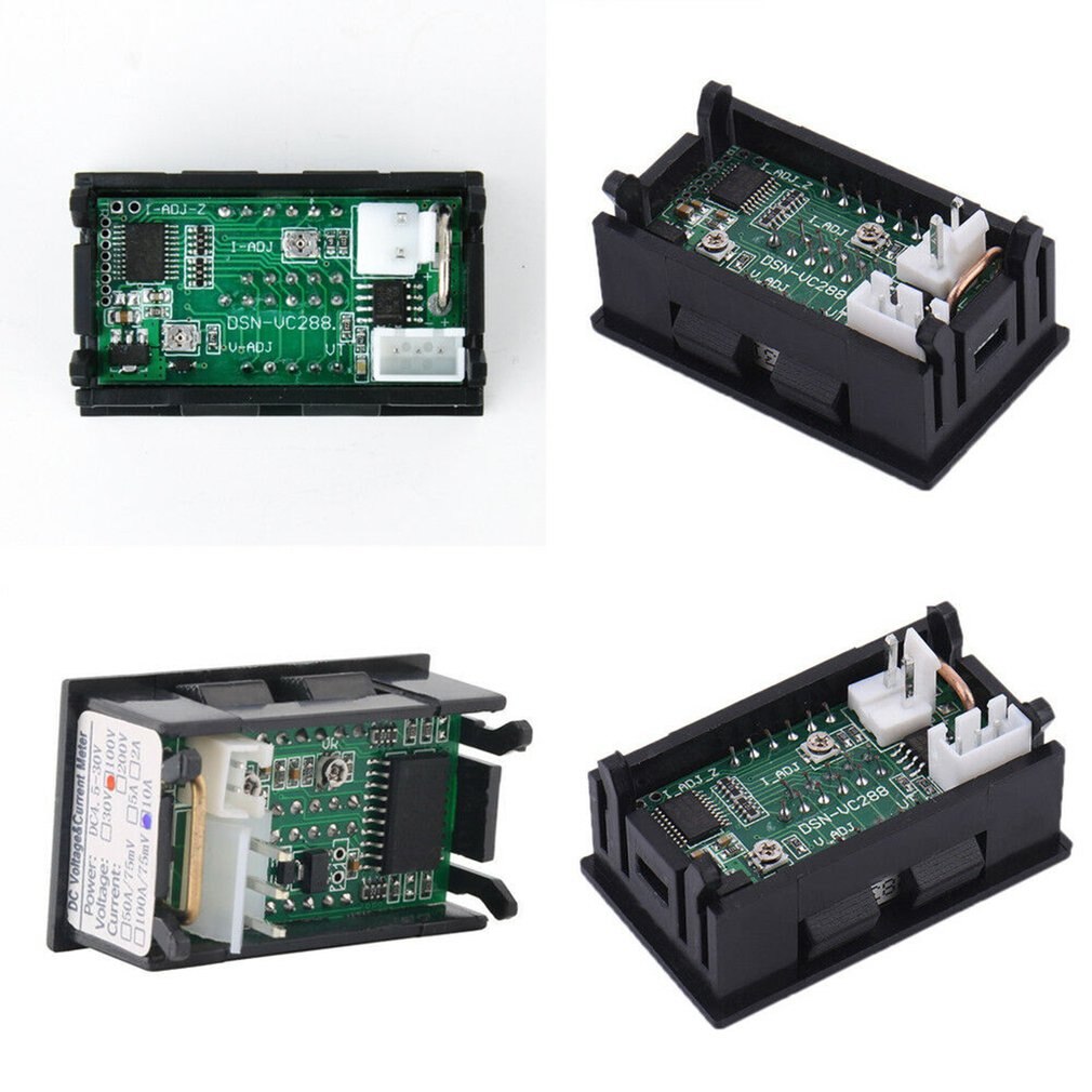 0.56'' 0-100V 10A 50A 100A LED Digital Voltmeter Ammeter Car Motocycle Voltage Current Meter Volt Detector Tester Monitor Panel