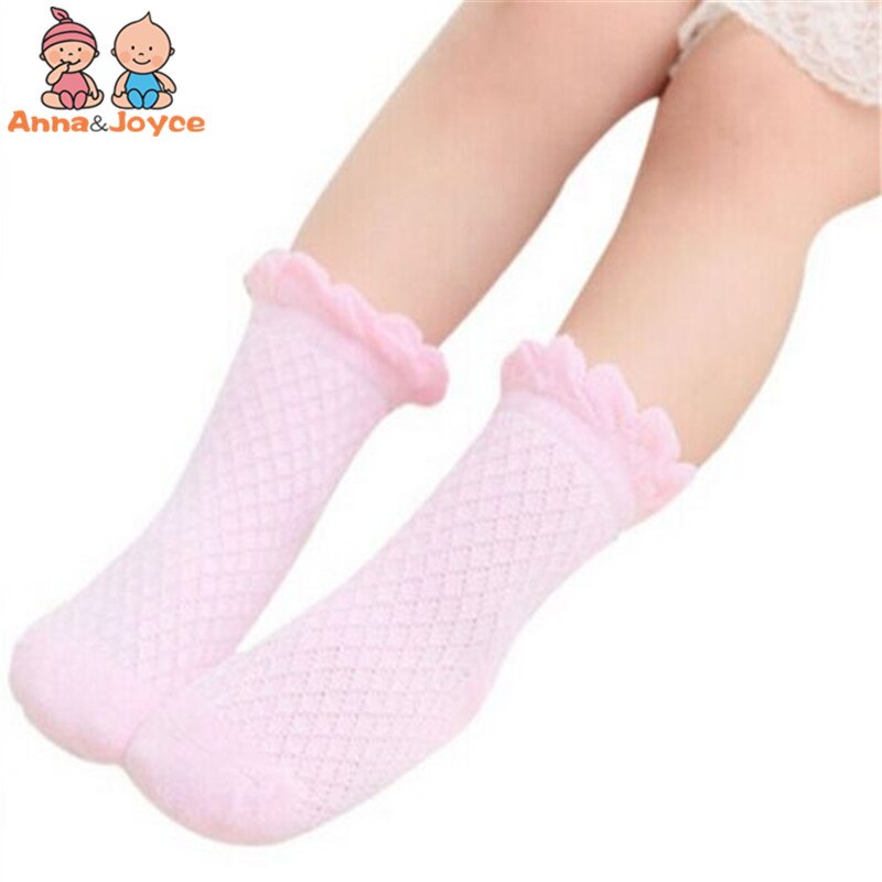 Chaussettes fines en maille coton pour bébé fille de 1 à 3 ans, 10pais/lot, Style été 100%
