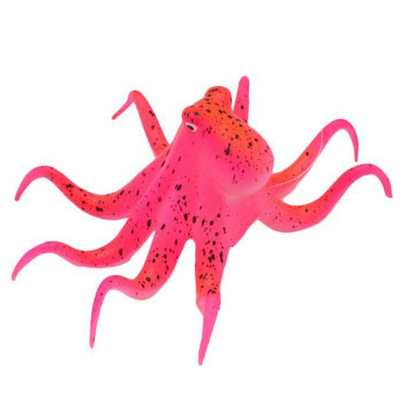 2 uds. De pulpo marino de simulación, calamar, pez de imitación, decoración paisajística para acuario