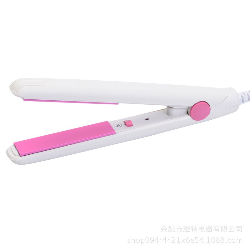 Mini rolo de cachos para cabelo, prancha de cabelo reta portátil para ondulação capilar, rolo, ferramenta elétrica, quente: white