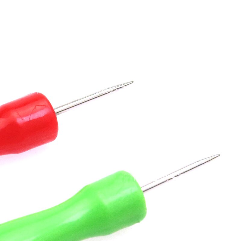 5Pcs Priem Pricker Gat Maker Tool Punch Naaien Stiksels Lederen Craft Leer Haak Voor Diy Handgemaakte Leathercraft Naald Gereedschap