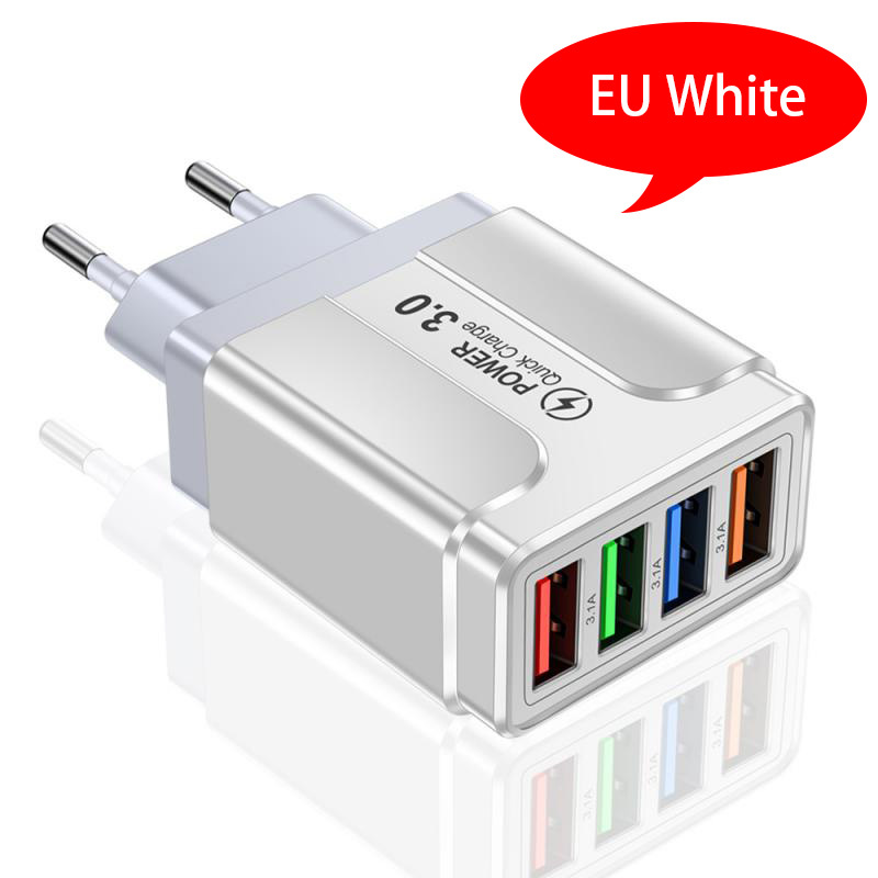 EU European KR Plug Adapter Japan China US To EU Travel Power Adapter Electric Plug Converter Charger Socket AC Outlet: white EU
