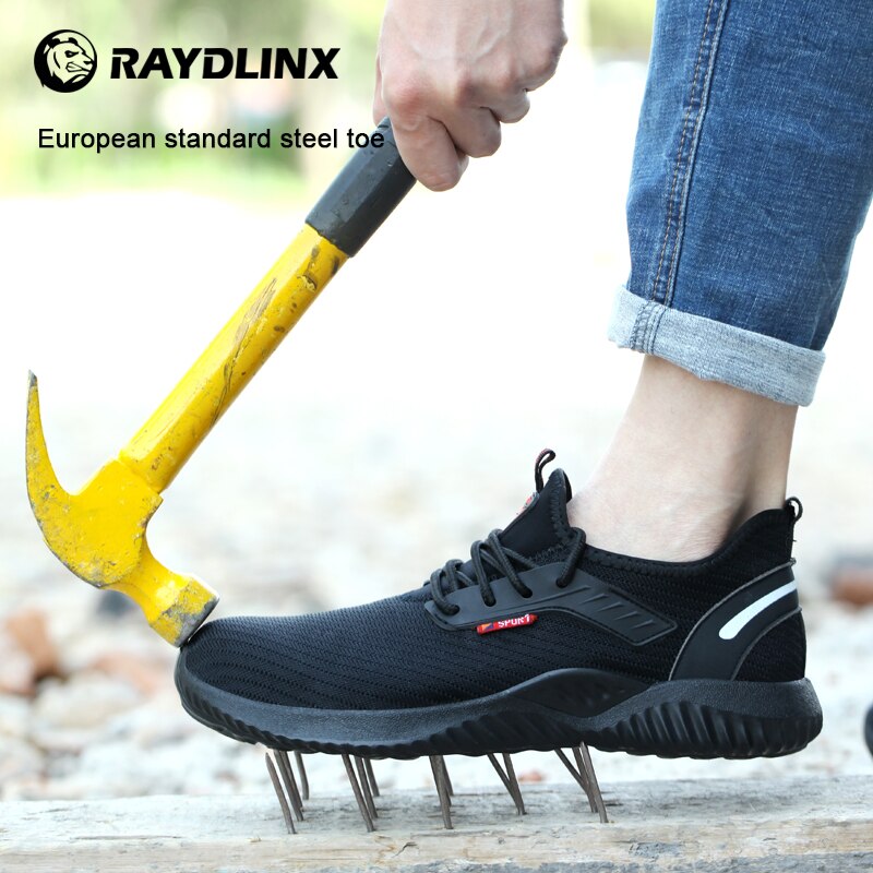 RAYDLINX Work Steel Toe Shoes Safety Shoes for Men and Women Lightweight Industrial and Construction Shoe Breathable shoes