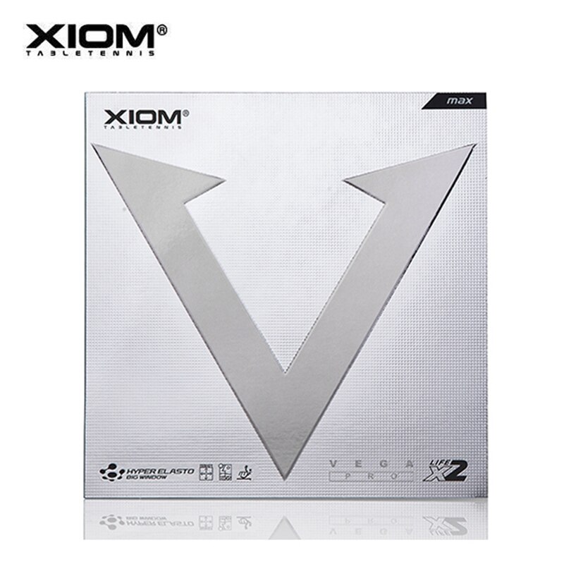 Xiom Vega PRO – caoutchouc de Tennis de Table, à boucle antiadhésive, dureté moyenne, épaisseur maximale, Ping Pong