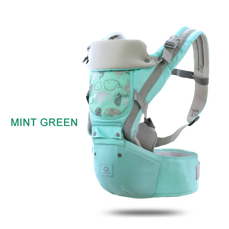 Kangaroo Baby Bag Pouch Sling Hip Child Carrier Ergonomic Baby Front &amp; Back Hoodie Baby Carrier Hipseat Multifunction Carrier