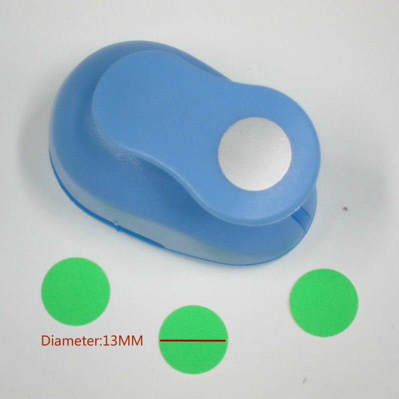 8-75mm Circle Shape Craft Punch Cortador De Papel Scrapbook Paper Cutter Foam School Manual DIY Round Hole Punches: 1pcs 13mm A8805