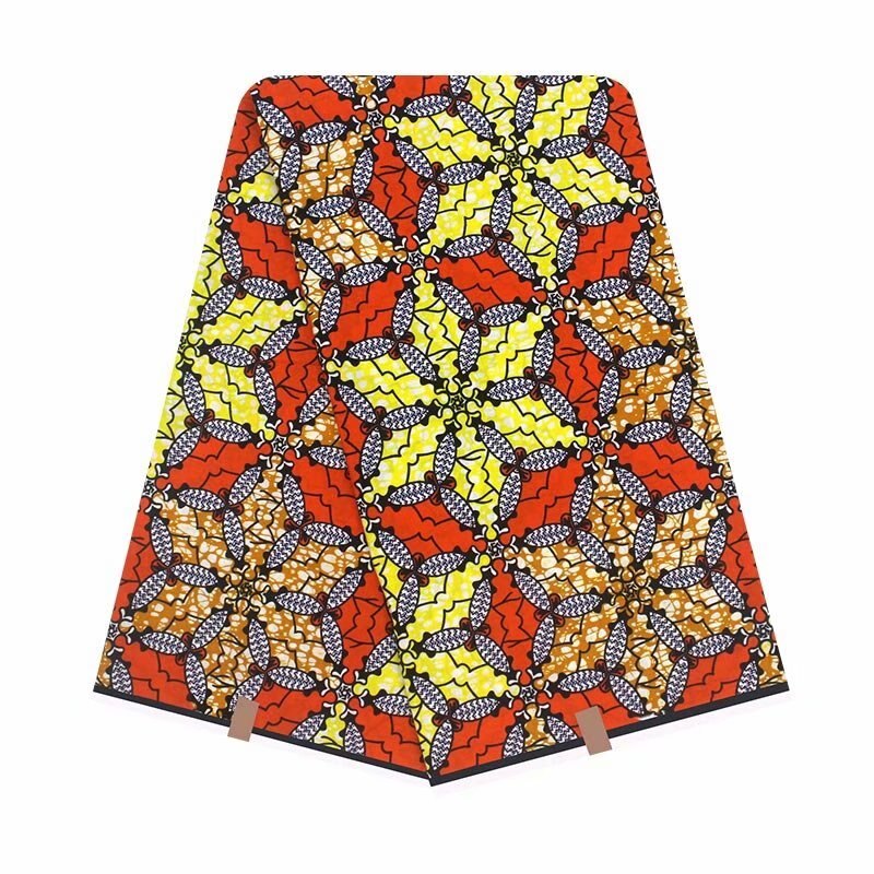 Seneste originale ægte afrikansk voks 100%  bomuldsstoffer stof med afrikansk vokstryk 6 yards til syning  y20702-6: Som billede 17