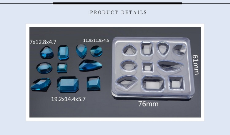 Transparent Silicone Mold Resin Necklace Uv Resin Molds for Pendant Earrings Jewelry Making Tools