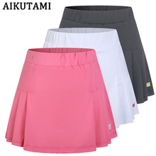 Pro Tennis Skorts Vrouwen Anti-Geleegd Ademende Quick Dry Elastische Taille Rokje Sport Pantskirt Badminton Workout Tennis Rok