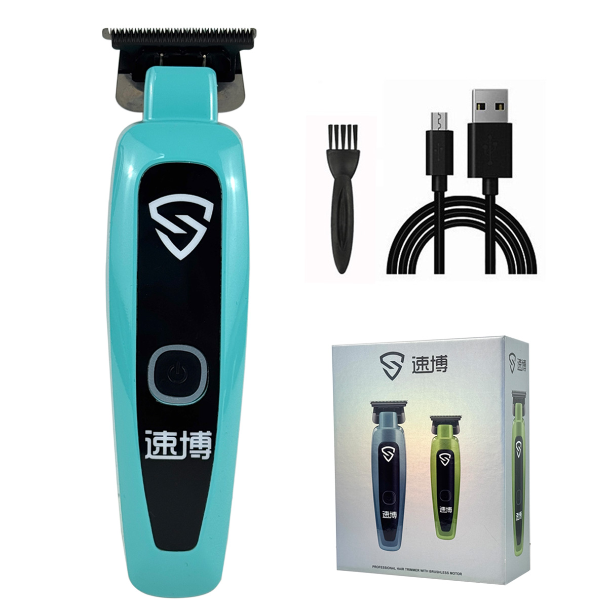 Brdclip x5 7200rpm aparador de cabelo profissional dlc lâmina de squama máquina de acabamento de cabelo detalhe clipper para homem barbearia: YELLOW