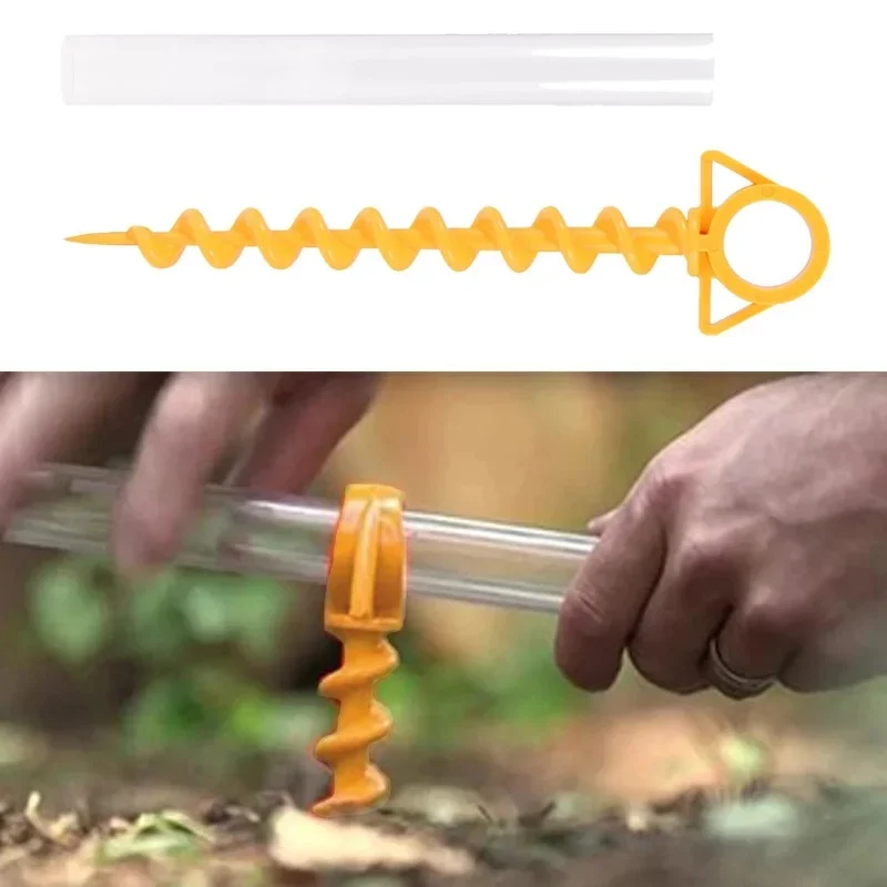 Outdoor Tent Nagels Outdoor Schroef Klauw Nagels Kampeerschroeven Plastic Bevestiging Auto Zijtent Kampeeraccessoires