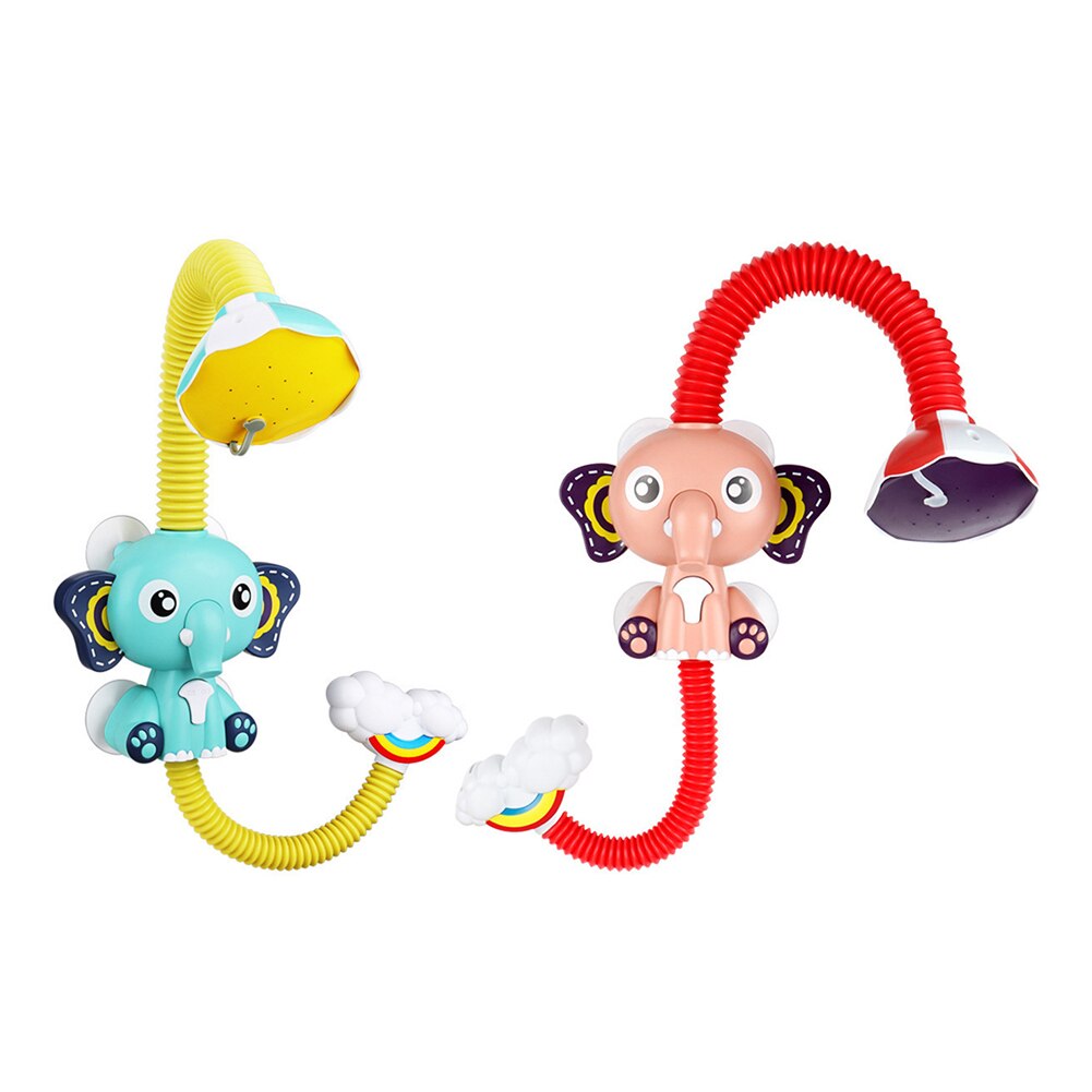 Baby Shower Bath Toy Flexible Cute Shape Elephant Electric Bath Shower Head Tap Educational Learning Study Toy