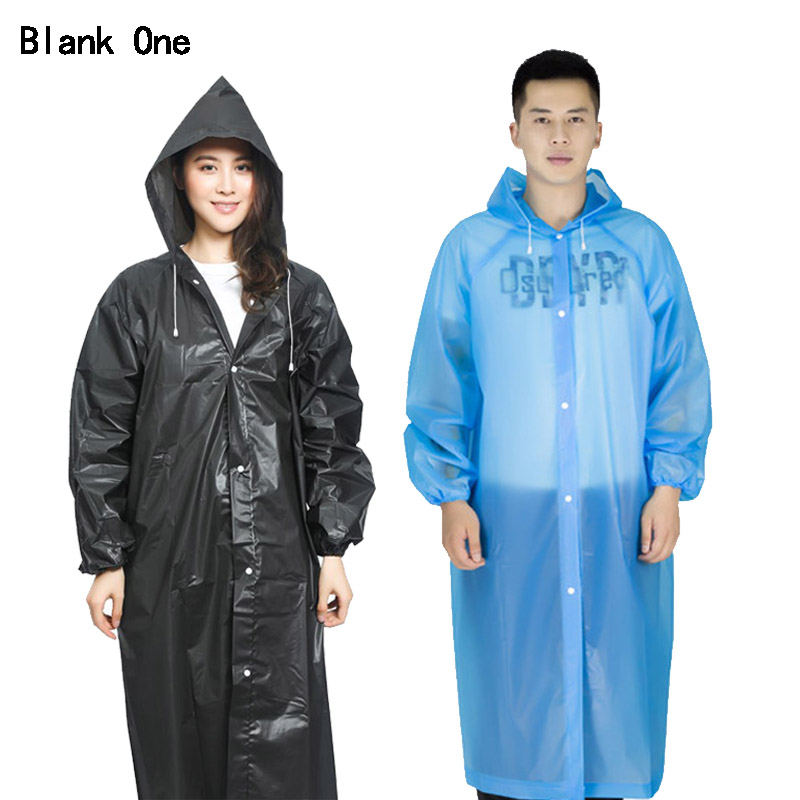 Manteau de pluie en plastique pour homme et femme, imperméable et réutilisable, Transparent
