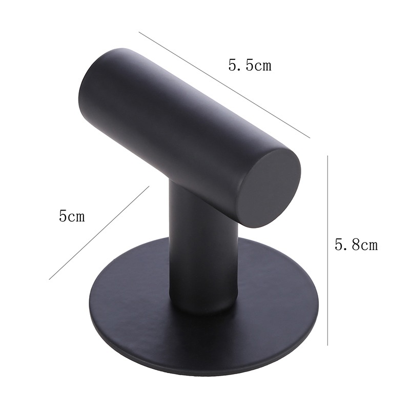 Roestvrij staal zilver badkamer hardware set handdoekenrek toiletrolhouder handdoekstang haak multifunctionele badkameraccessoires: Bruin