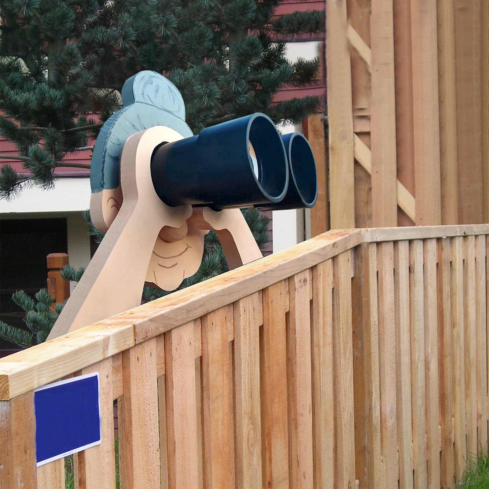 Funny Fence Decoration Gossip Old Man And Lady Garden Yard Art Crafts Garden Outdoor Decor Art Farm Courtyard Ornament