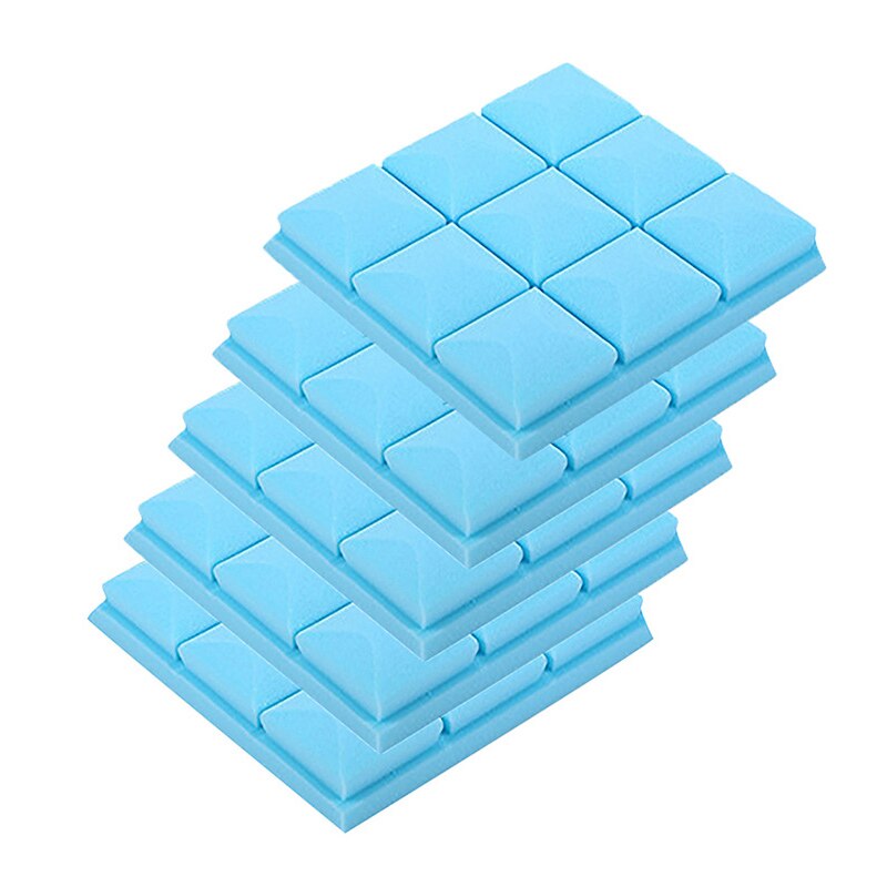 5 Pcs Akoestische Geluiddichte Schuim Geluidsabsorberende Panel Voor Home Studio Ktv 30X30Cm In Voorraad: Blue