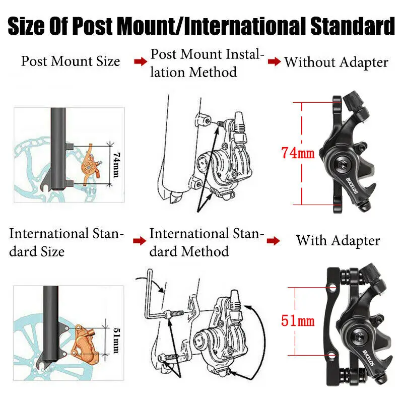 BUCKLOS Fietsrem Deel Fiets Mechanische Rem Duurzame Fiets Remhendel Kabel Voor Achter Fiets Remklauw MTB Racefiets Rem