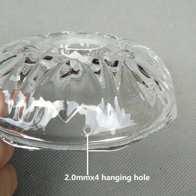 2 pièces cristal lampe fleur verre bol Dia100mm, Bobeche, bougeoir, décoration de mariage, plateau de lustre, accessoires de lumière