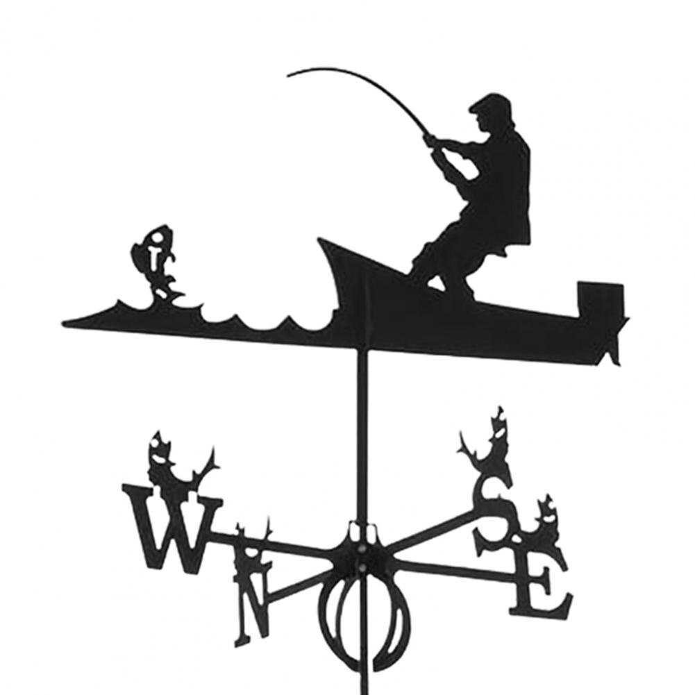 Veleta-indicador de dirección del viento para montaje en techo de granja, Kit de acero inoxidable, soporte para jardín al aire libre, giratorio de velocidad del viento: 2