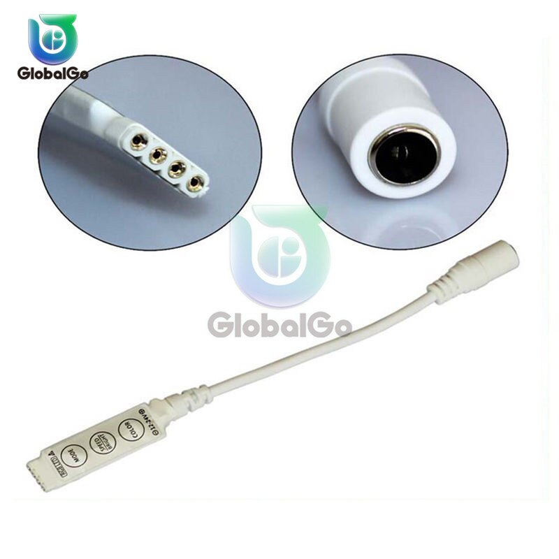 Mini Rgb Controller DC12V Mini Muziek Controller Light Strip Controller Voor Rgb Rgbw Led Strip