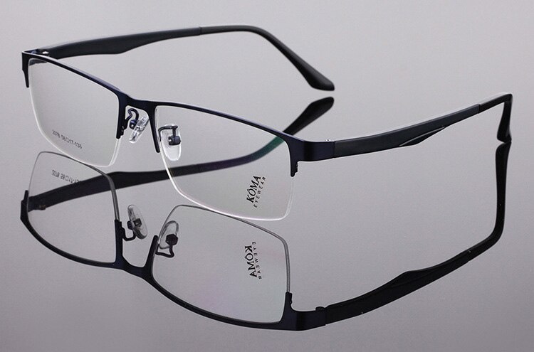 Oversized Eyeglasses Frame Men 150mm Wide Glasses Man Spectacles for Prescription Optic Lens Men&#39;s Eyewear: Blue