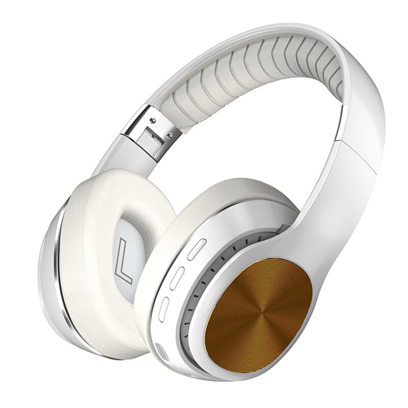 Xiaomi HiFi Foldable Headset Wireless Headphones BluetoothSupport TF Card/FM Radio/Bluetooth AUX Stereo Headset With Mic: white