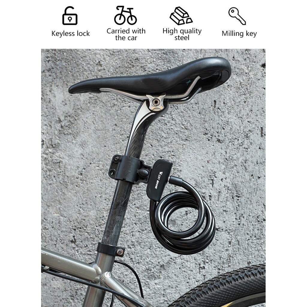 Folding Bicycle Lock Leg 3 Keys Strong Anti-theft Security Key Locks Bike Cycling Bicycle Lock High Str Bicycle Accessories Bike