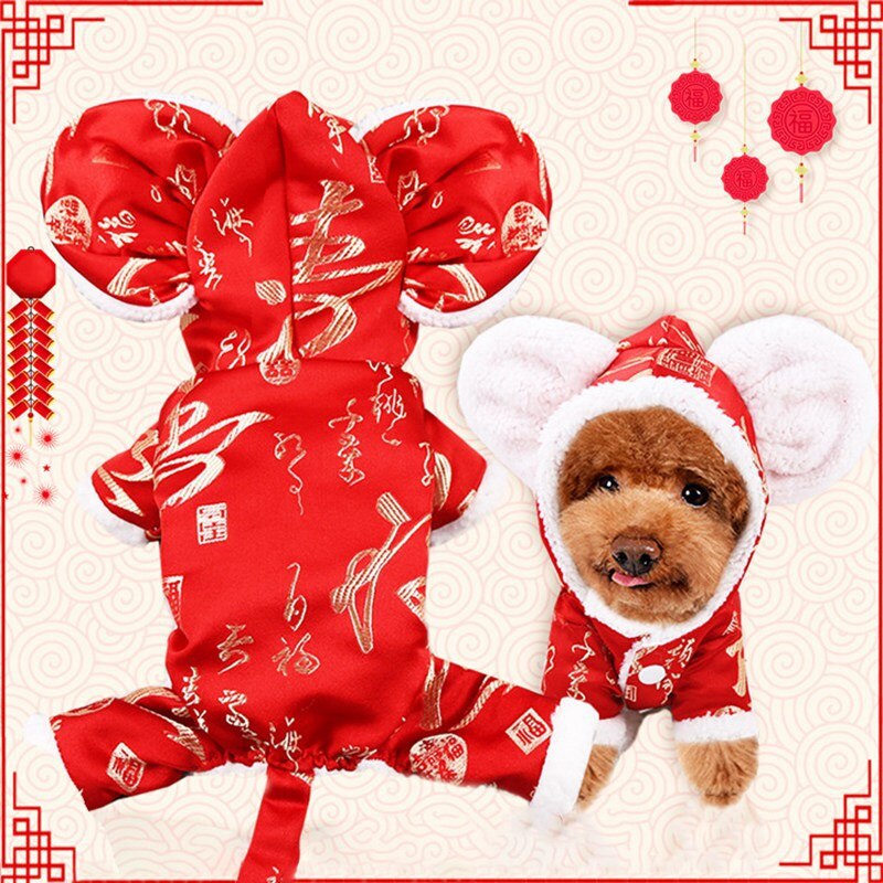 Hond Kleding Jaar Carnaval Grappige Huisdier Kleding Winterjas Hond Muis Kostuum Outfit Kleine Hond Kat Pet Kerst Hoodies kk