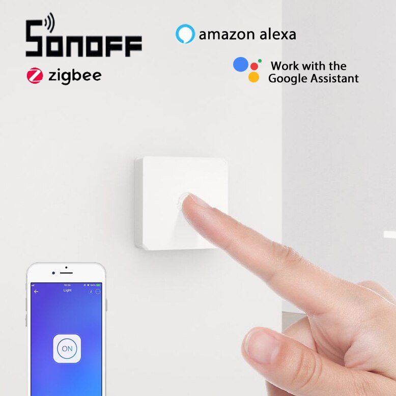10Pcs Sonoff SNZB-01 Draadloze Schakelaar Smart Home Zigbee Versie Handige Knop Werkt Met Sonoff Zigbee Brug Ifttt Ewelink App