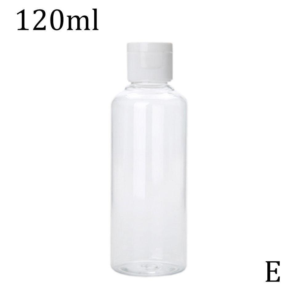 Flacon Vide Plastique 60ml/75ml/80ml/100ml/120ml Makeup Bottles For Liquid Cap Empty Lotion Plastic Cream Flip C0O4: 120ml Bottle