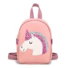 Peuter Rugzak Kinderen Schooltassen voor Meisjes Pailletten Cartoon School Knapzak Kids PU Rugzak Bolsa Escolar Leeftijd 1- 5