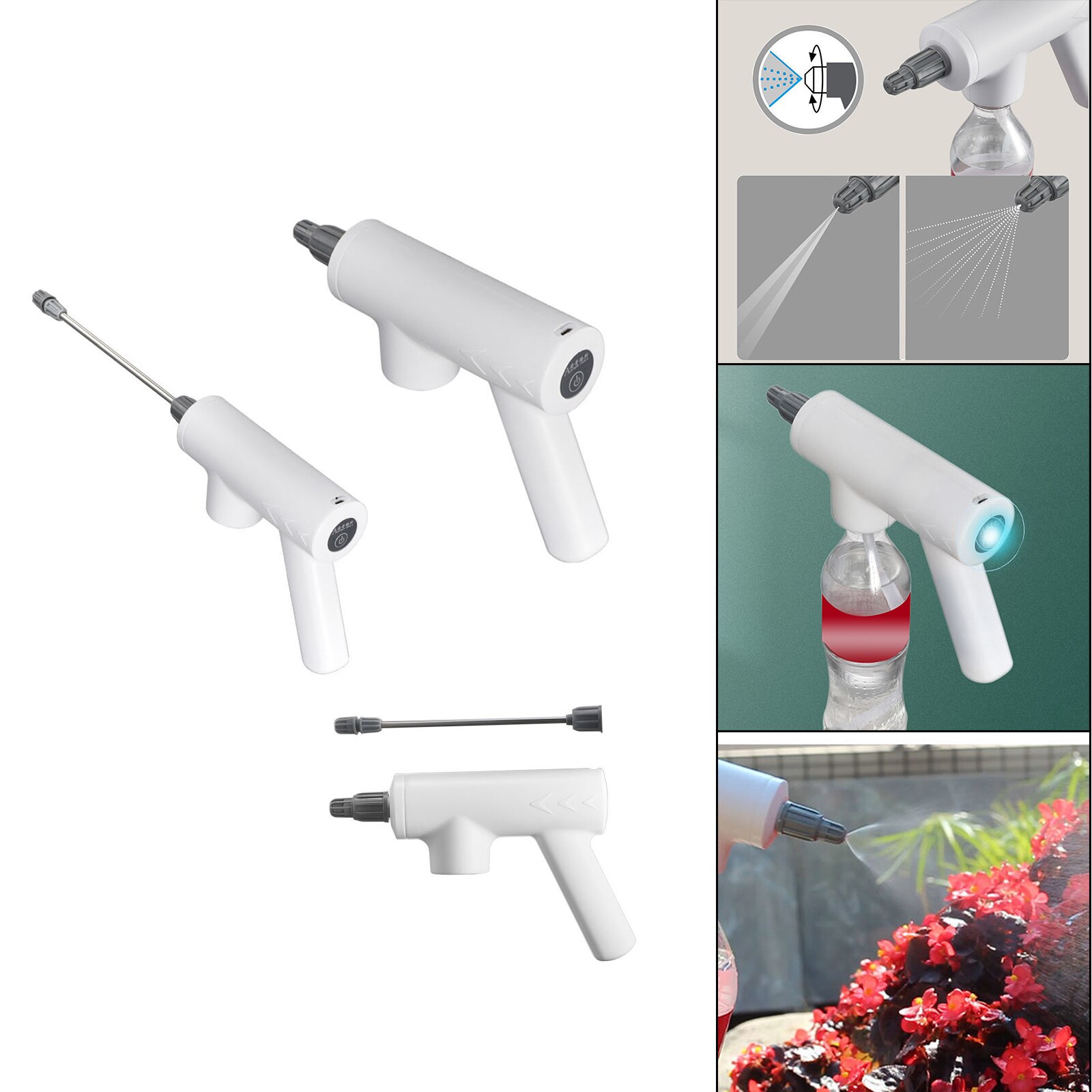 Automatic Electric Sprayer Head Handheld Indoor Outdoor Rechargeable for Bottle Sterilization Cleaning Tool