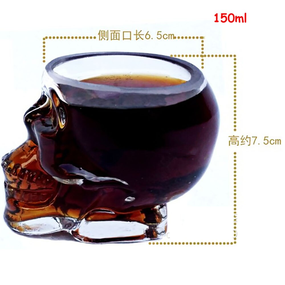 DEOUNY 6PCS Big Shot Glasses For Vodka Tequila Shots Set Drinkware Cup 80ml&150ml&300ml Crystal Halloween Home Party Whiskey