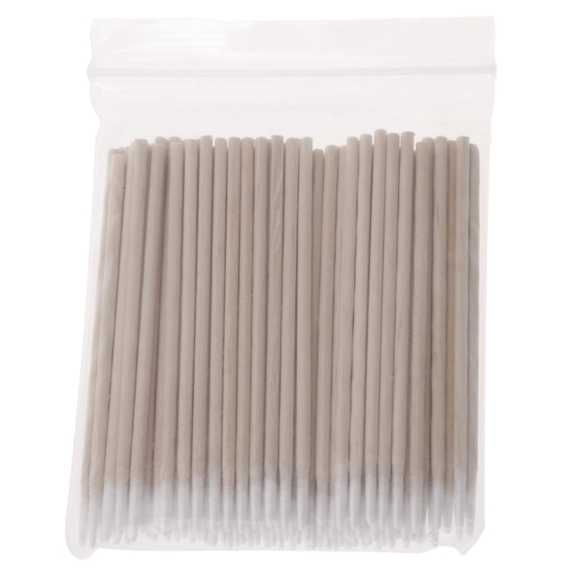 100Pcs Cotton Swabs Pointed Swab Applicator Makeup Wooden Sticks Applicator