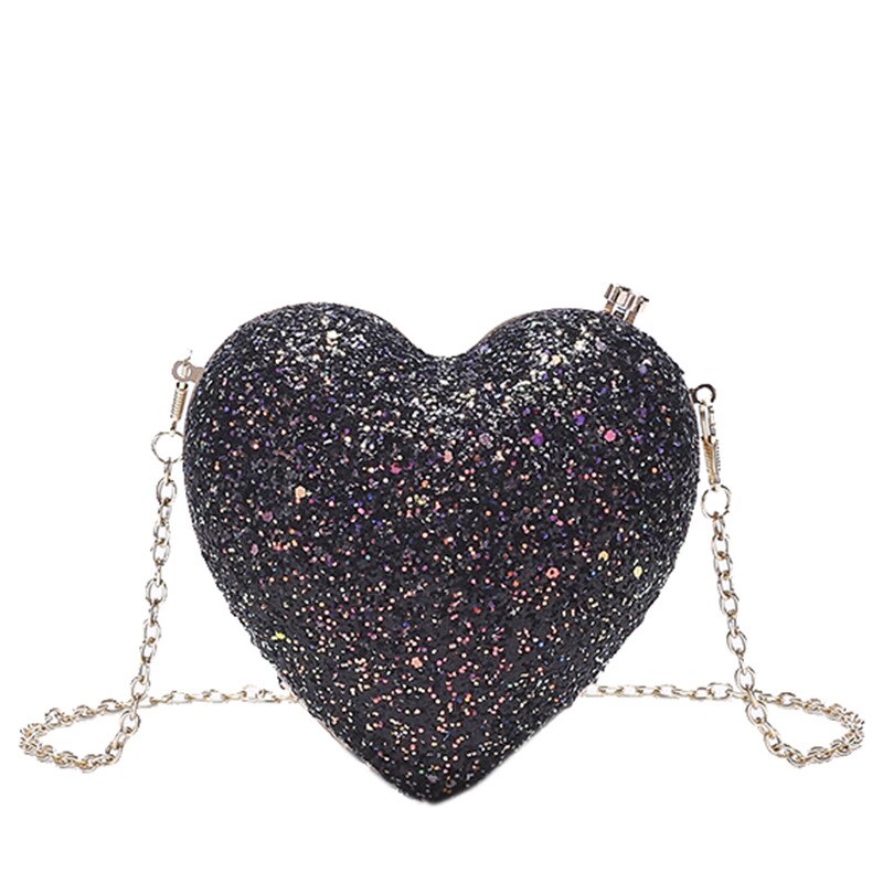 Heart Bags for Women Purses Trend Luxury Coin Purse Women's Small Handbag Chain Leather Cute Shoulder Bag Ladies