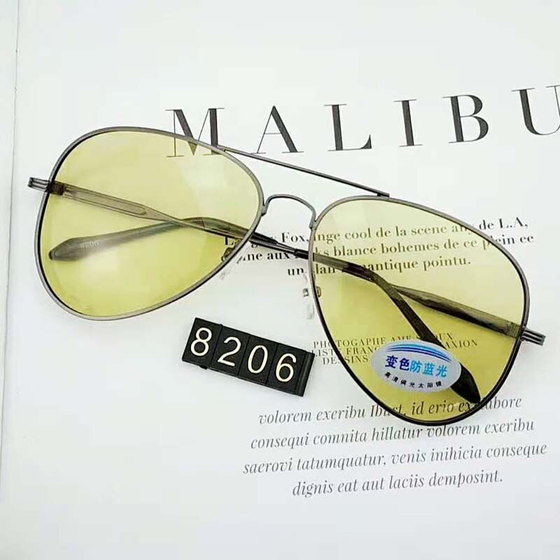 unisex Nachtsicht Brille Fahren Schild Nacht Blau Licht Blockieren intelligente Photochrome Polarisierte Pilot Sonnenbrille Brillen L3: 1