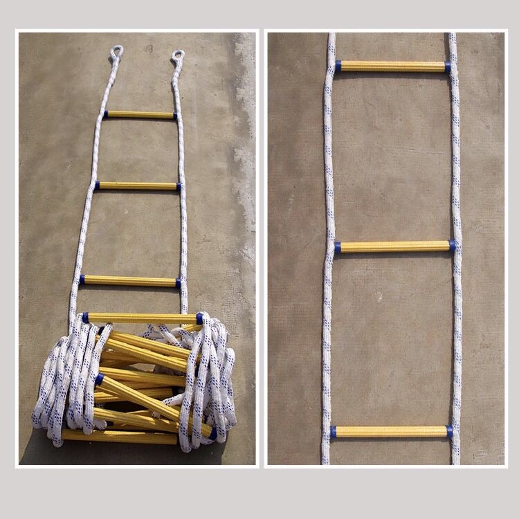 Échelle de fuite améliorée de 5M, corde d'inspection du feu souple, résistante à l'usure, renforcée et antidérapante, 18-20MM