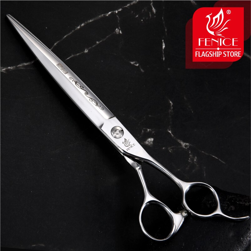 Fenice 7.25 polegada profissional pet grooming tesoura para cães padrão de flor tesouras de corte japão 440c animais aparar tesoura