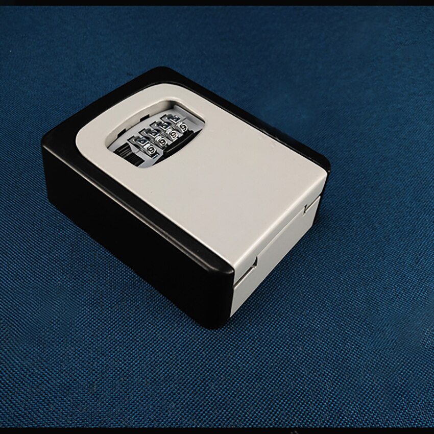 Aluminum Alloy Password Key Box Key U Dish Security Password Safe Case Storage Box Indoor Outdoor Wall Mounted Key Lock Safe Box