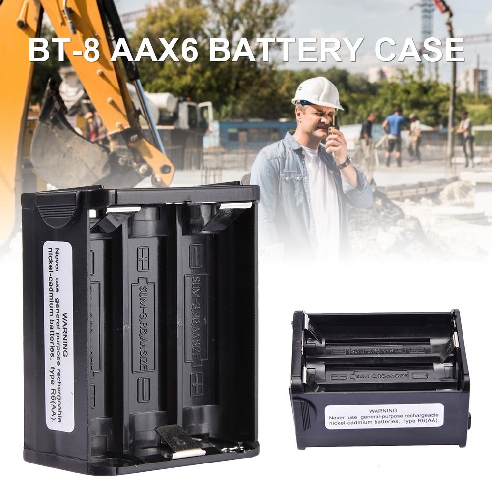BT-8 AAX6 Batterij Case voor Kenwood Radio TH-28 TH-48 TH-78HT