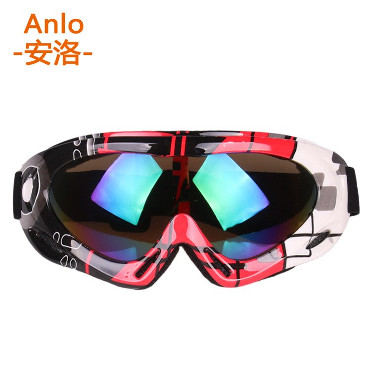 Volwassen Kinderen Kleurrijke Skibril Single Layer Beroep Sneeuw Eye-Bescherming Goggles Fiets Glas Off-Road Motorfiets Glasse