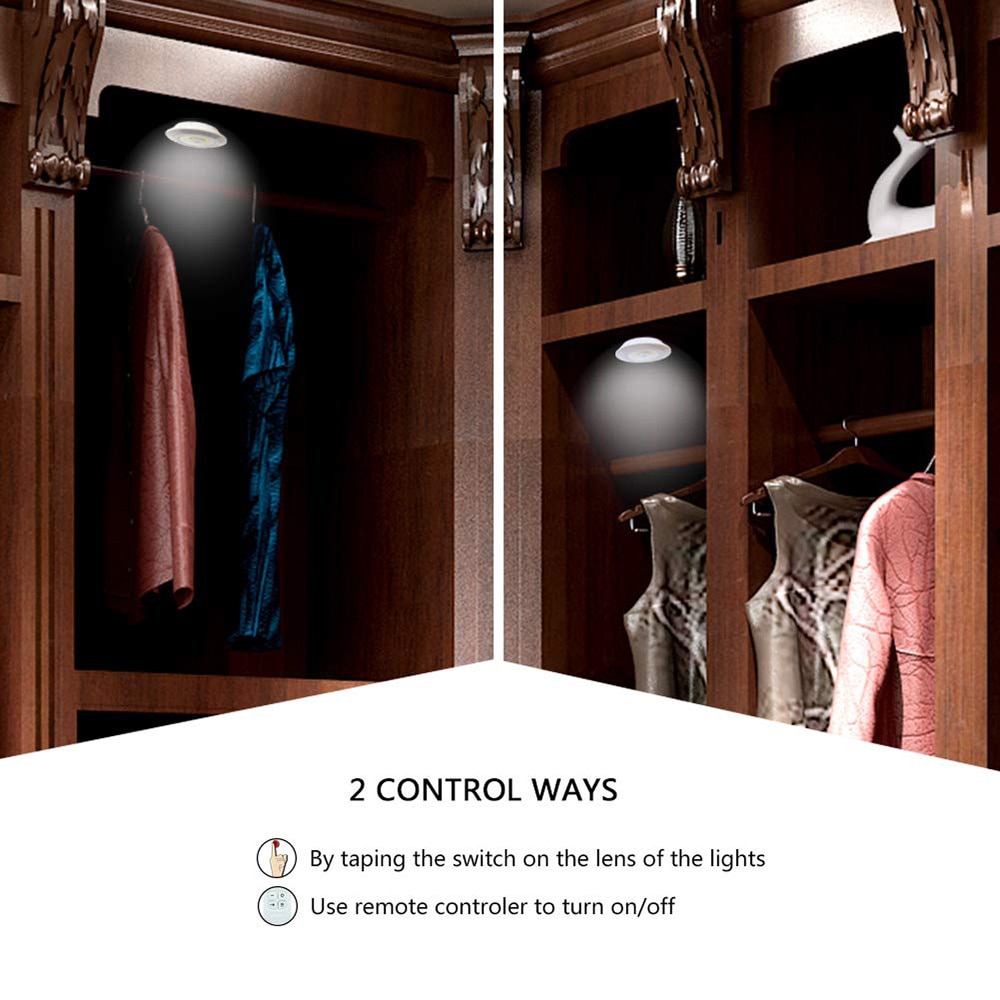 Wireless Remote Control Dimmable Night Light Decorative Kitchen Closet Staircase Aisle Bathroom Dimmable Lighting LED Lights