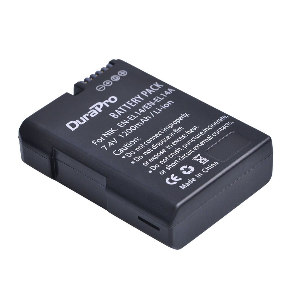 EN-EL14 de batería EN-EL14a EN EL14 EL14a EN14 + cargador USB con LCD para Nikon P7800 P7100 D3400 D5500 D5300 D5200, 3 uds.