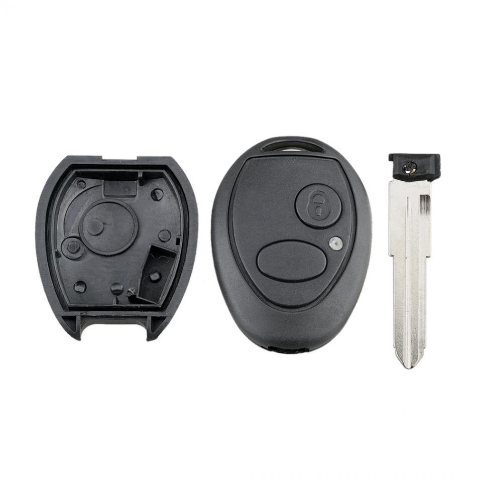 Auto Car Key Shell Case Replacement 2 Buttons Uncut Blade Car Remote Key Shell Fit for Landrover Sport LR3 Discovery