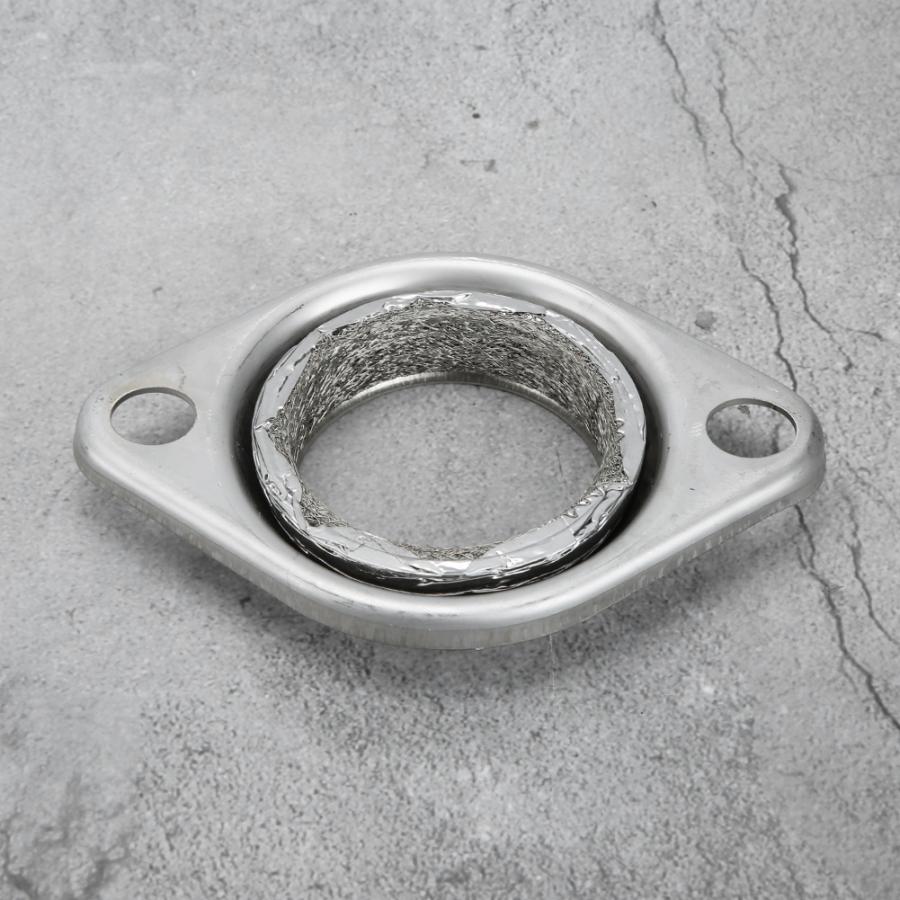 2.5in Kollektor Flansch Krapfen Dichtung Auspuff Header Bausatz Praktische Zubehör Aluminium Legierung + Kohlenstoff Auspuff Kollektor Flansch Neue
