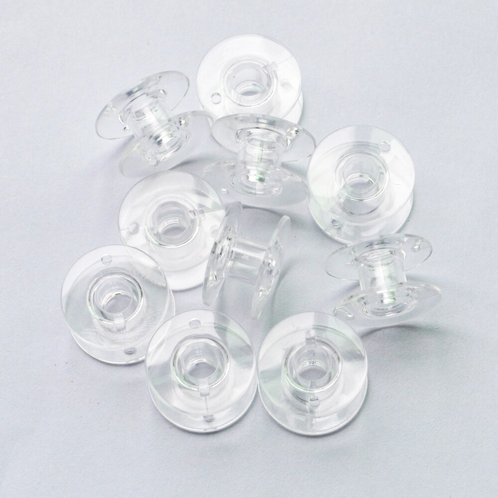 10Pcs Naaien Clear Plastic Sewinc Machine Lege Spoel Voor Brother Singer Janome