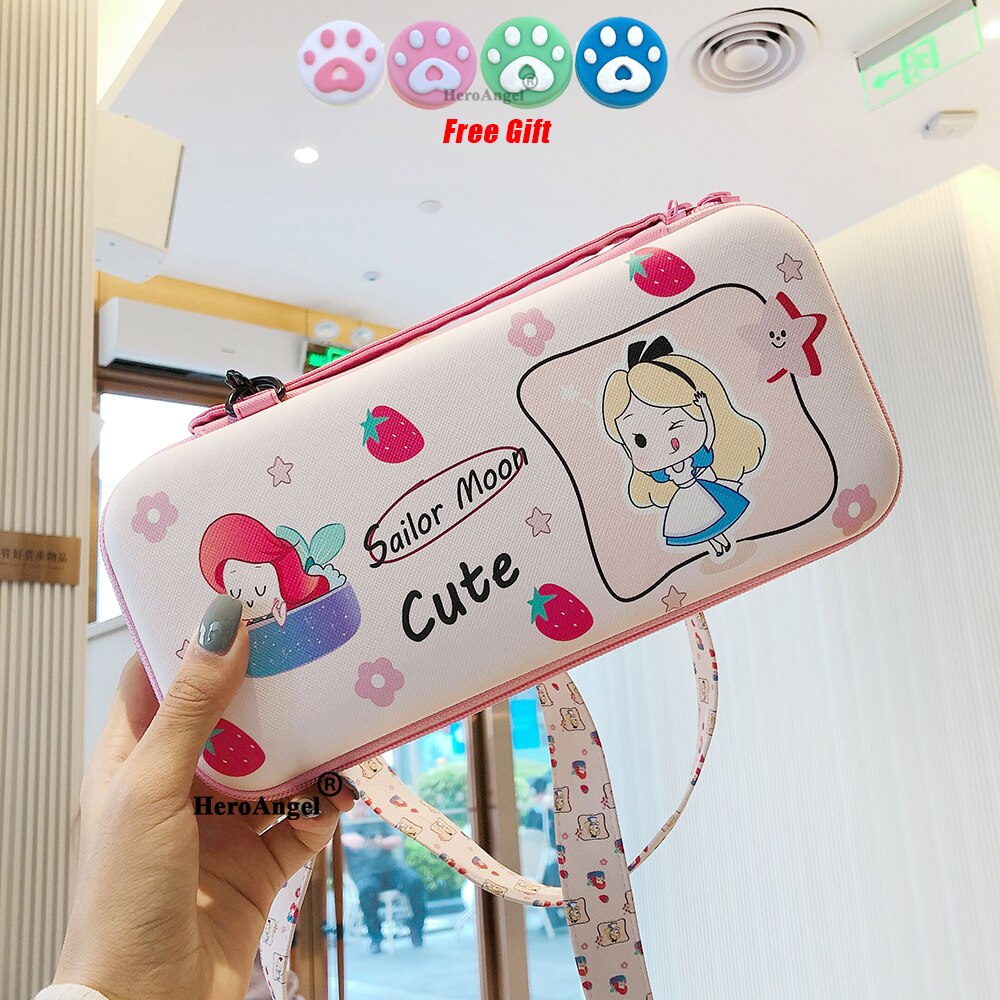 Cute Cartoon Fruit Storage Bag For Nintendo Nintend Switch Game Console Box Shell Cover Kawaii Travel Carrying Protective Case: K10