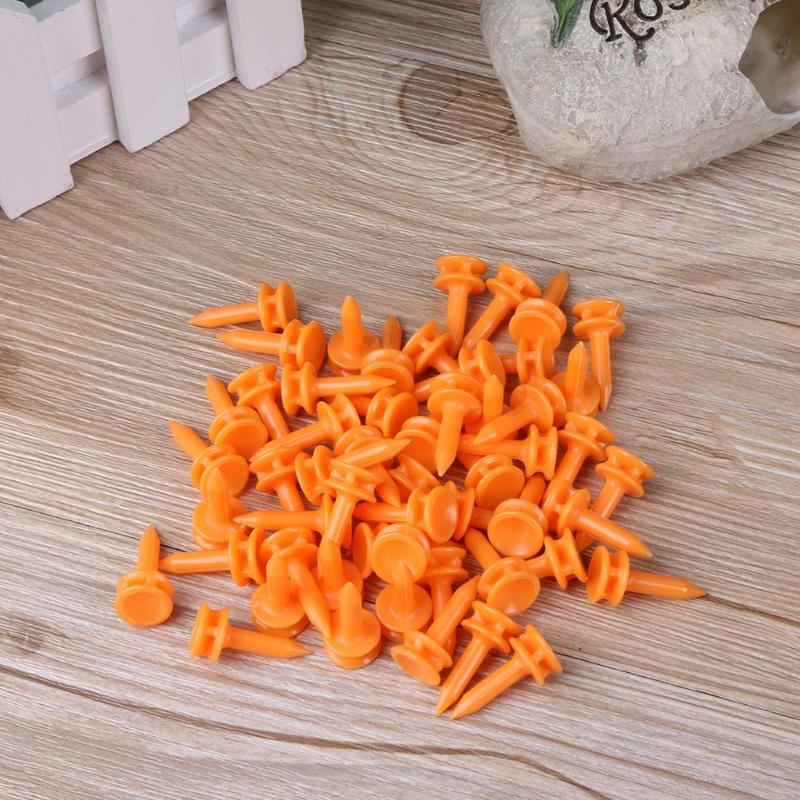 100Pcs Mini Golf Tees Plastic Golf Nail Limit Pin Outdoor Golfer Accessory Golf Tees Golf Training Aids Golfer